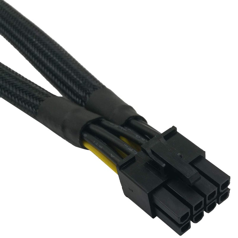 COMeap GPU Power Cable for Dell PowerEdge R720 720XD R730, CPU 8 Pin Male to Dual 8 Pin(6+2) Male PCIe Power Adapter for NVIDIA Tesla GPU J30DG 15-inch(38cm) - Image 2